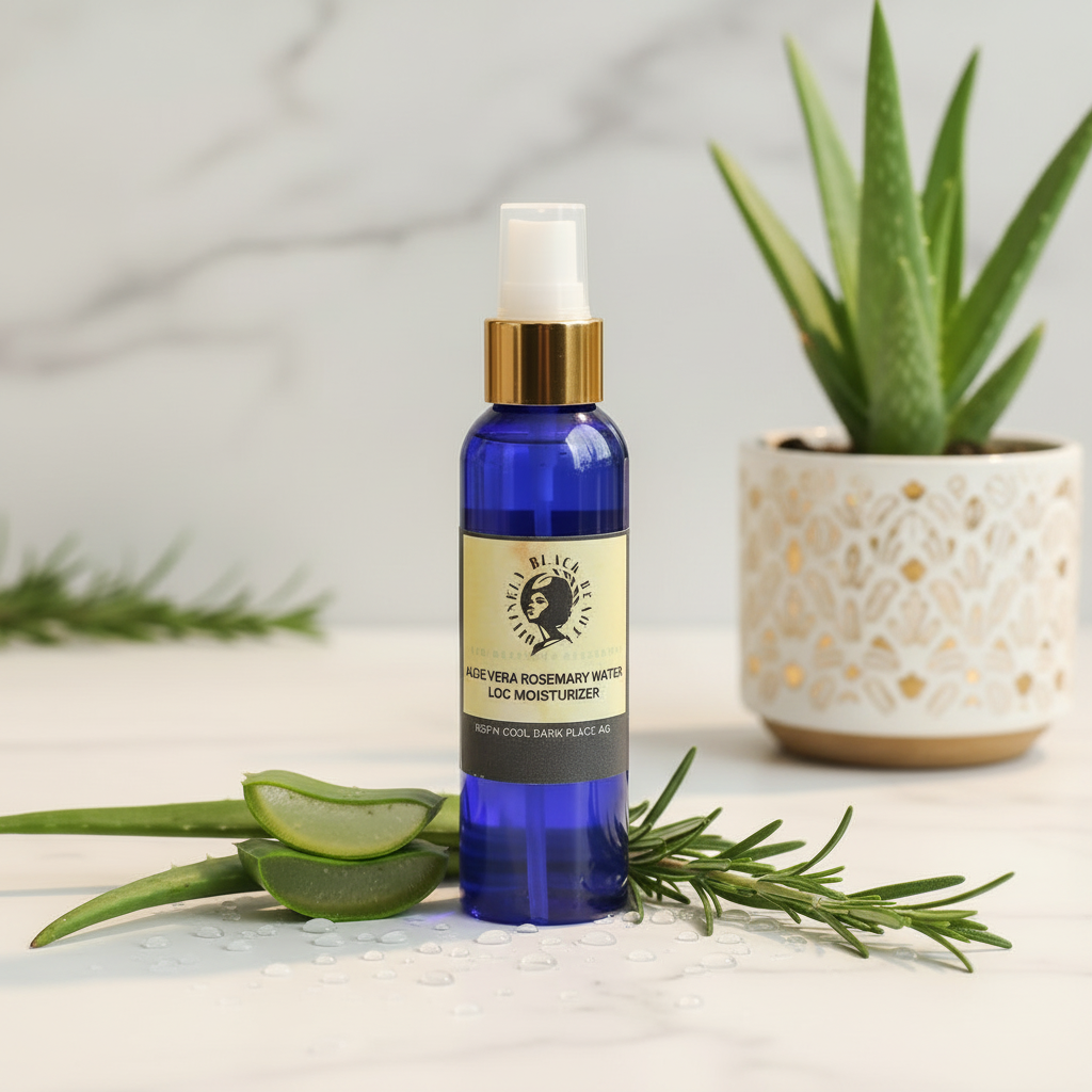 Divinely Black Beauty Aloe Vera Rosemary Loc Moisturizer - Updated